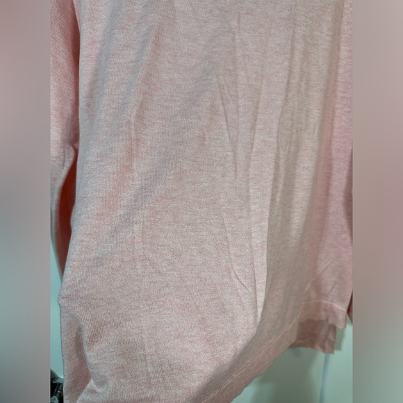 Eileen fisher lightweight pink high low sweater super soft lyocell cotton silk - Picture 3 of 9